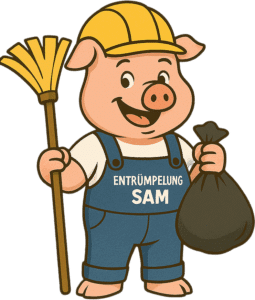 entrümpelung sam maskottchen
