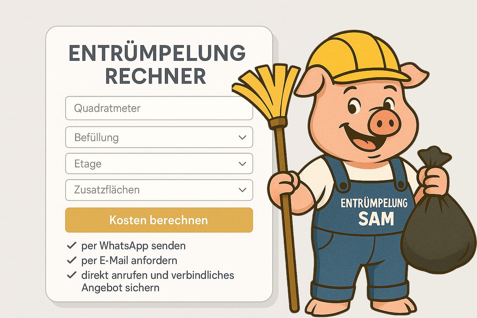 Entrümpelung Kostenrechner Vorschau